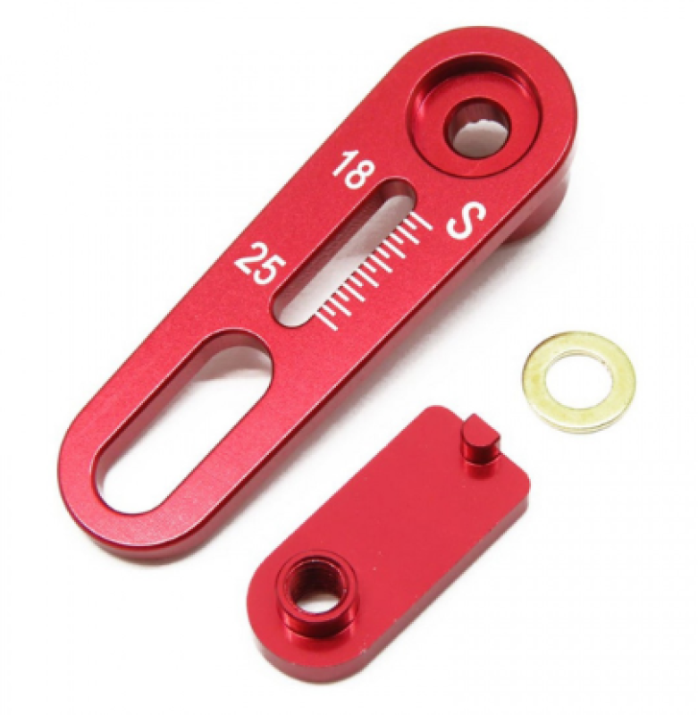 WRAP-UP Next 18-25mm Adjust Range Servo Horn S Set red (25t)